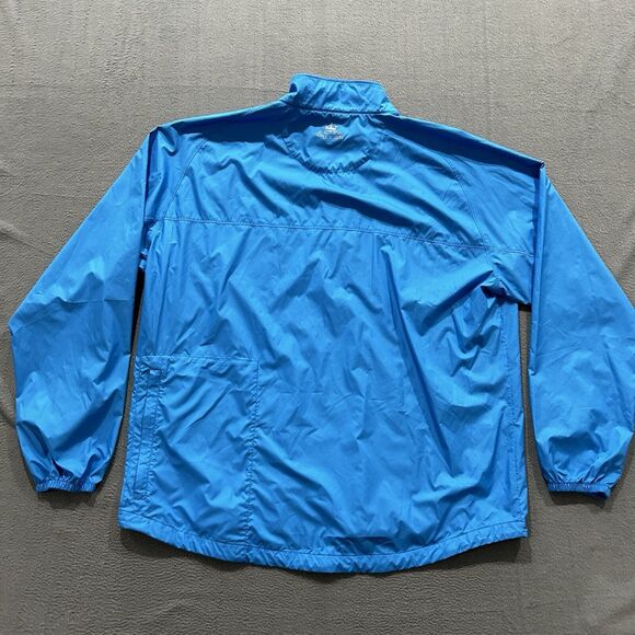Peter Millar Windbreaker Mens 2XL Blue E4 Wind Performance 1/4 Zip Packable Golf - Picture 2 of 11
